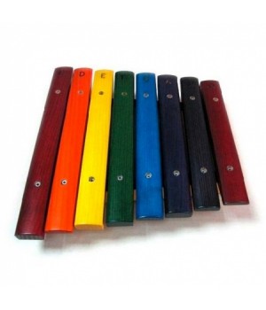 Ксилофон X-1 1 октава, деревянный с разноцветными брусками. коробка  Hora